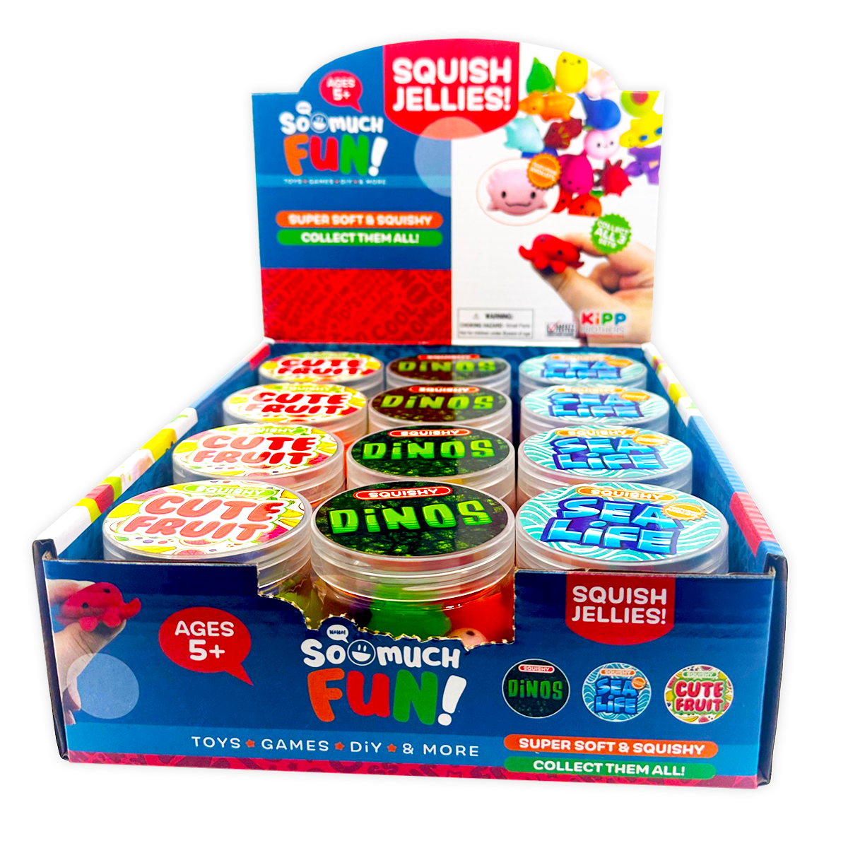 Squish Jellies Toy Assortment 12 Pieces Per Retail Ready Display 247