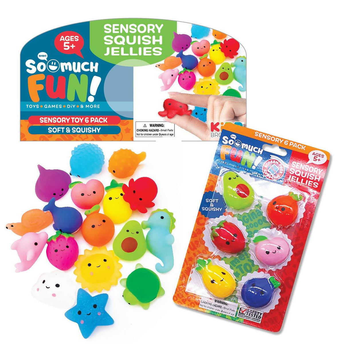 Bulk 60 Pc. Sensory Squishy Toys Assortment