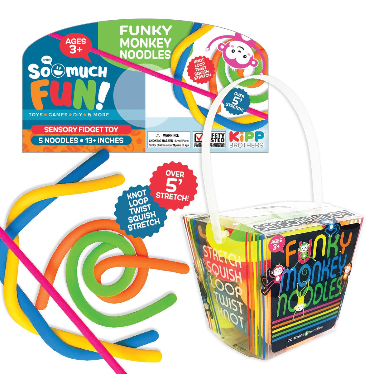 ITEM NUMBER 023214 FUNKY MONKEY NOODLES 12 PIECES PER PACK Kipp Brothers