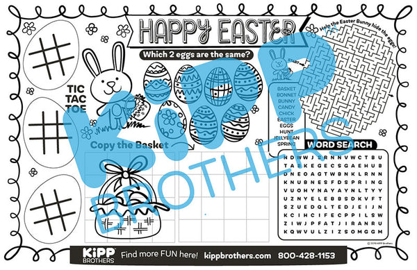 Happy Easter Activity Placemat Downloadable Template