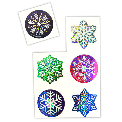 Snowflake Sparkle Stickers