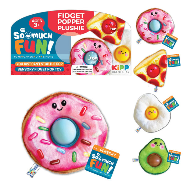 Fidget Pop Plush Toy - 12 Pieces Per Retail Ready Display 22864