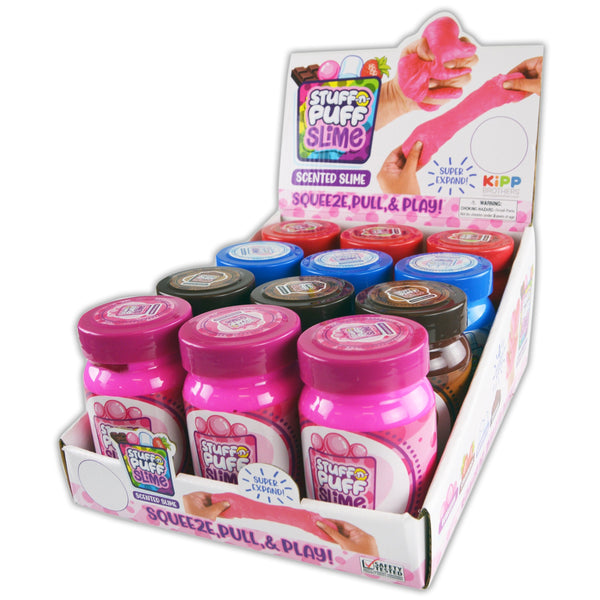 Stuff-N-Puff Scented Slime - 12 Pieces Per Retail Ready Display 22897