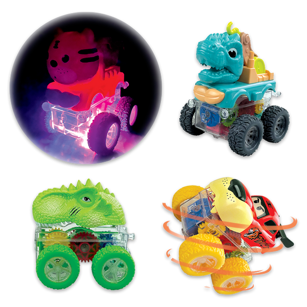 Friction Toy Car Light Up Assortment - 12 Pieces Per Display 24452