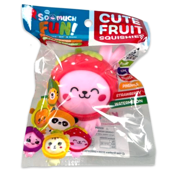 Squish and Squeeze Scented Fruit Buddy Balls - 12 Pieces Per Retail Ready Display 24708