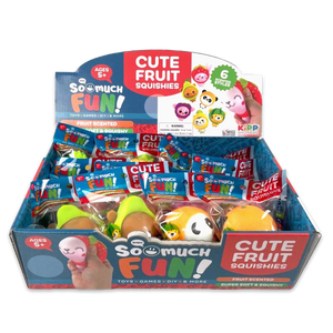 Squish and Squeeze Scented Fruit Buddy Balls - 12 Pieces Per Retail Ready Display 24708