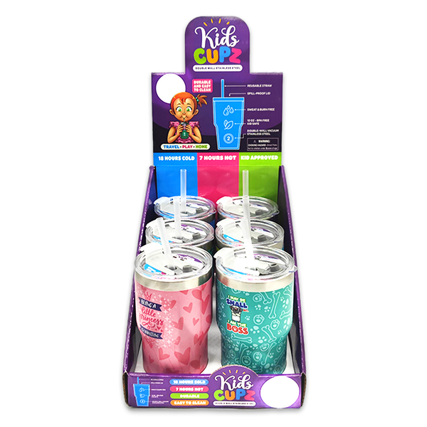 12 oz Insulated Kids Cup - 6 Pieces Per Retail Ready Display 24716