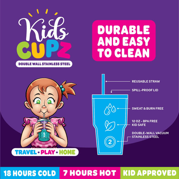12 oz Insulated Kids Cup - 6 Pieces Per Retail Ready Display 24716