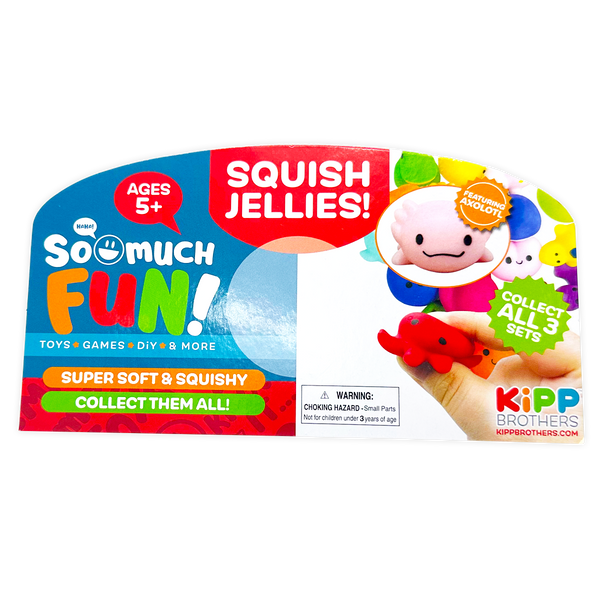 Squish Jellies Toy Assortment - 12 Pieces Per Retail Ready Display 24718