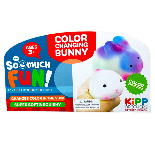 Squish and Squeeze Color Changing Bunny - 12 Pieces Per Retail Ready Display 24766