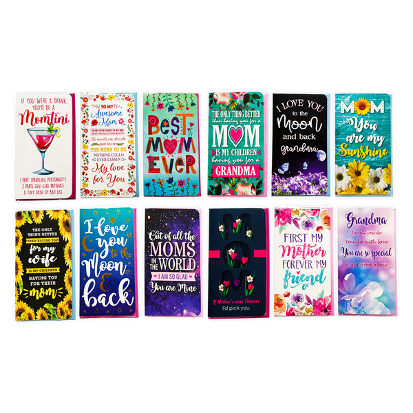 Mother's Day Celebrate Mom Assortment Floor Display - 72 Pieces Per Retail Ready Floor Display 88525