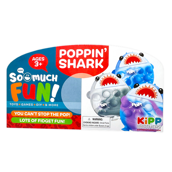 Fidget Pop Shark Ball Toy - 12 Pieces Per Retail Ready Display 25004