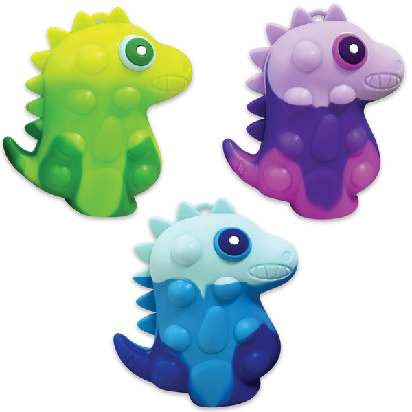 Fidget Pop Dino T-Rex Ball - 12 Pieces Per Retail Ready Display 25006