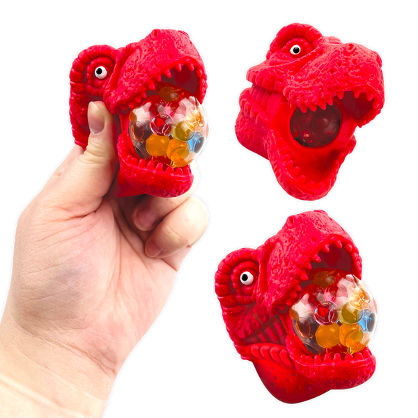 Squish and Squeeze Dino Popper Toy - 12 Pieces Per Retail Ready Display 25033