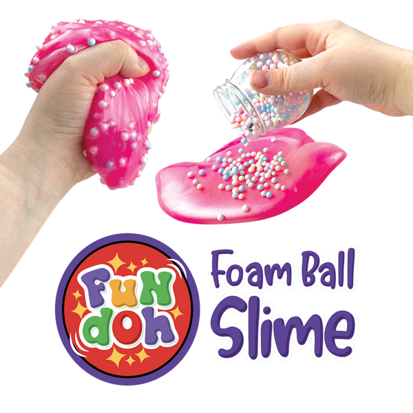 Fun Doh Foam Ball Slime - 12 Pieces Per Retail Ready Display 25066