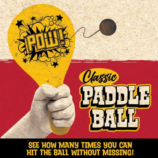 Classic Paddle Ball Game (12 Per Pack)