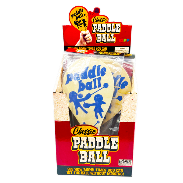 Classic Paddle Ball Game (12 Per Pack)