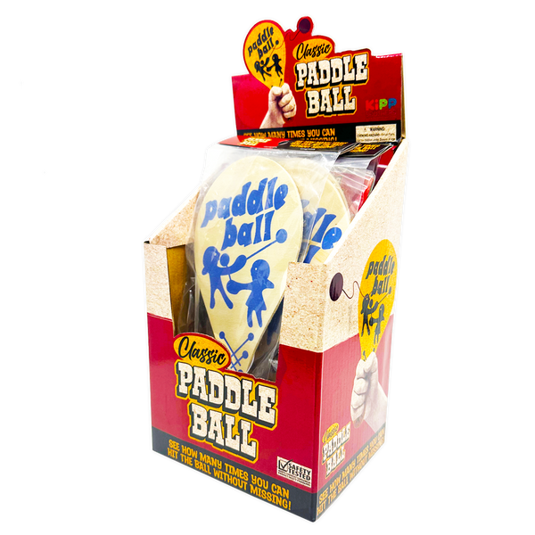 Classic Paddle Ball Game (12 Per Pack)