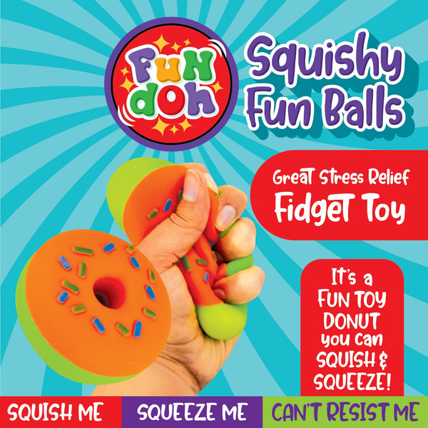 Squish and Squeeze Donut Toy - 12 Pieces Per Retail Ready Display 25083