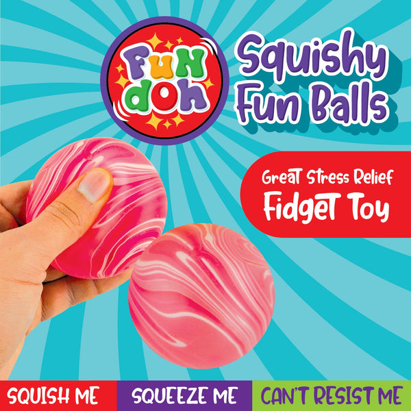 Squish and Squeeze Ball Toy - 12 Pieces Per Retail Ready Display 25084