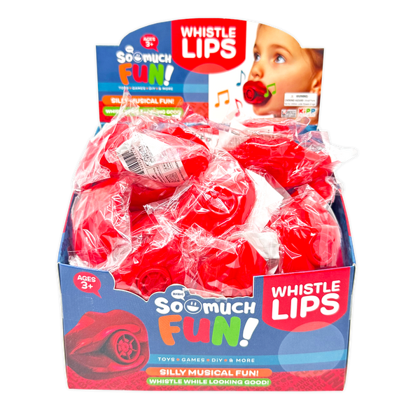 Red Whistle Lips - 48 Per Retail Ready Display 25128