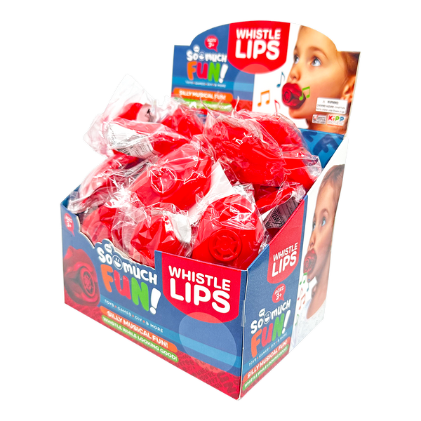 Red Whistle Lips - 48 Per Retail Ready Display 25128