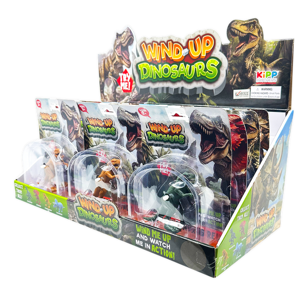 Wind-Up Dinosaur Toy - 12 Pieces Per Retail Ready Display 25172