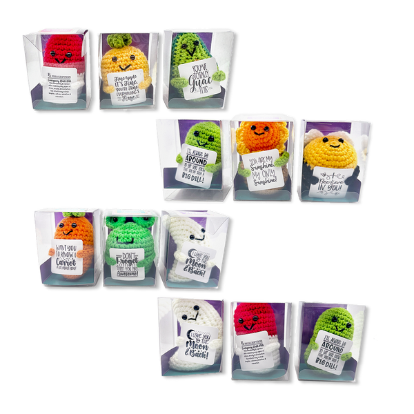 Emotional Support Keepsake Crochet Plush Pals - 12 Pieces Per Retail Ready Display 25287