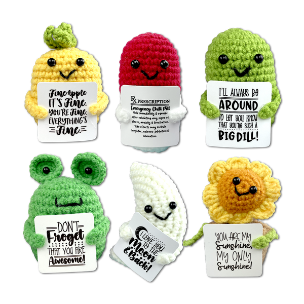 Emotional Support Keepsake Crochet Plush Pals - 12 Pieces Per Retail Ready Display 25287