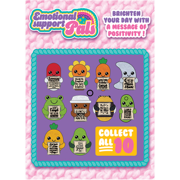 Emotional Support Keepsake Crochet Plush Pals - 12 Pieces Per Retail Ready Display 25287