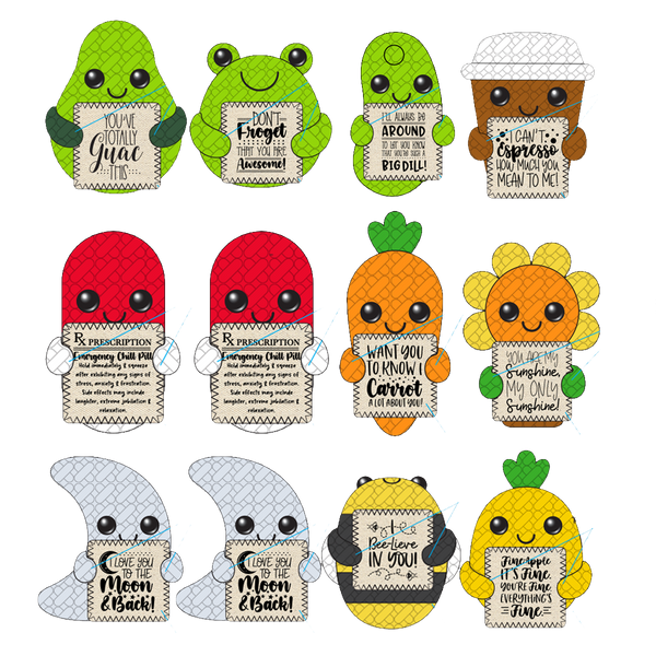 Emotional Support Keepsake Crochet Plush Pals - 12 Pieces Per Retail Ready Display 25287