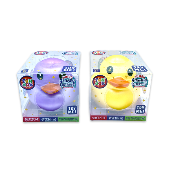 Fun Doh Jumbo Squishy Duckeez - 4 Pieces Per Retail Ready Display 25291