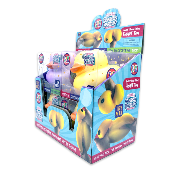 Fun Doh Jumbo Squishy Duckeez - 4 Pieces Per Retail Ready Display 25291