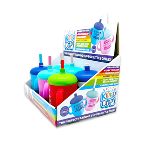 Silicone Kids Toddler Training Kiddo Cups - 6 Pieces Per Retail Ready Display 25297