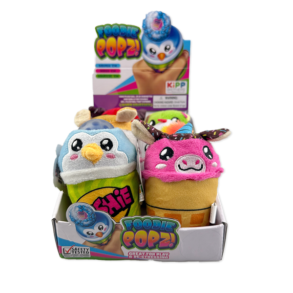 Foodie Popz Squeeze Toy - 6 Pieces Per Retail Ready Display 25320