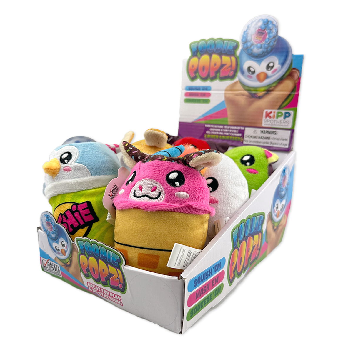 Foodie Popz Squeeze Toy - 6 Pieces Per Retail Ready Display 25320