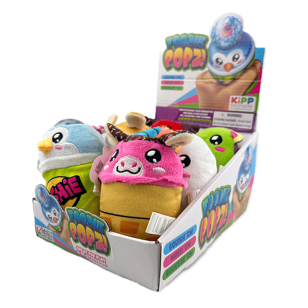Foodie Popz Squeeze Toy - 6 Pieces Per Retail Ready Display 25320