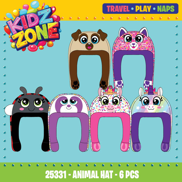 Kids Zone Plush Assortment Floor Display - 30 Pieces Per Retail Ready Display 88564