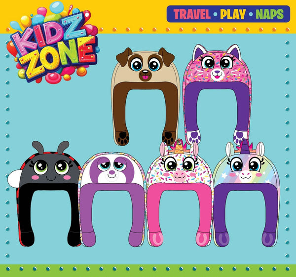 Kids Zone Plush Assortment Floor Display - 30 Pieces Per Retail Ready Display 88566