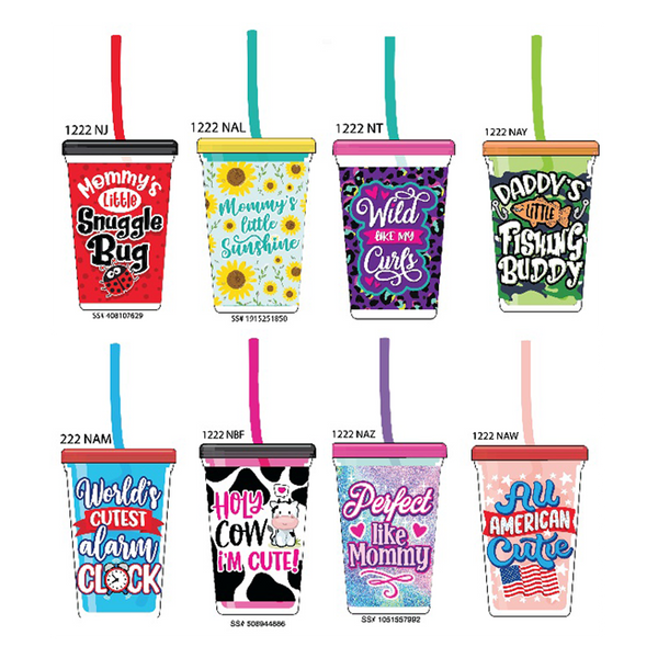 Hug 'N Sip Cup Plush Assortment Floor Display - 38 Pieces Per Retail Ready Display 88565