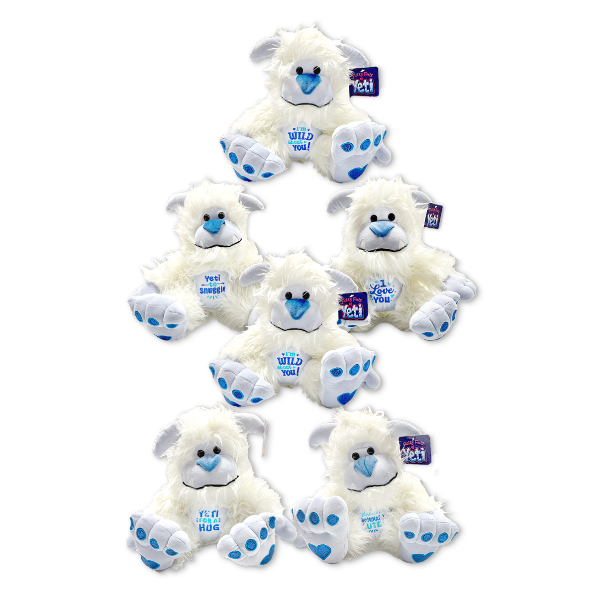 Plush Snow Yeti - 6 Pieces Per Pack 25402 – Kipp Brothers