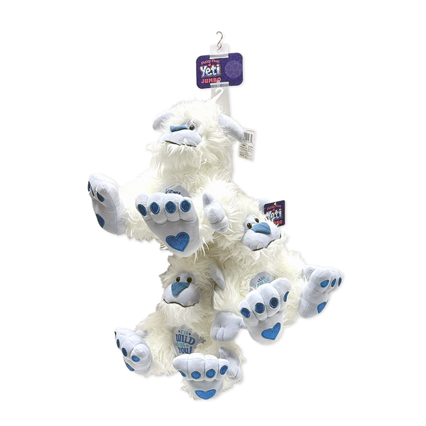 Jumbo Plush Snow Yeti - 3 Pieces Per Pack 25487