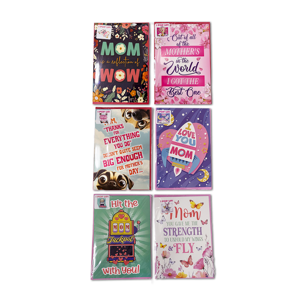 Mother's Day Celebrate Mom Assortment Floor Display - 65 Pieces Per Retail Ready Floor Display 88579