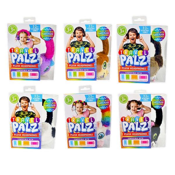 Plush and Headphones Assorted Floor Display - 36 Pieces Per Retail Ready Display 88521