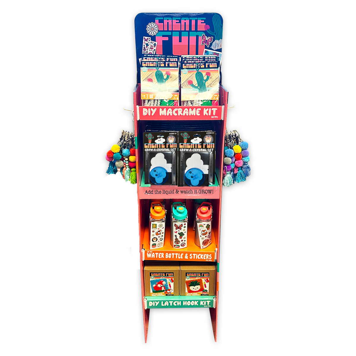 Boho Inspired Create Fun Assorted Floor Display - 56 Pieces Per Retail Ready Display 88483B