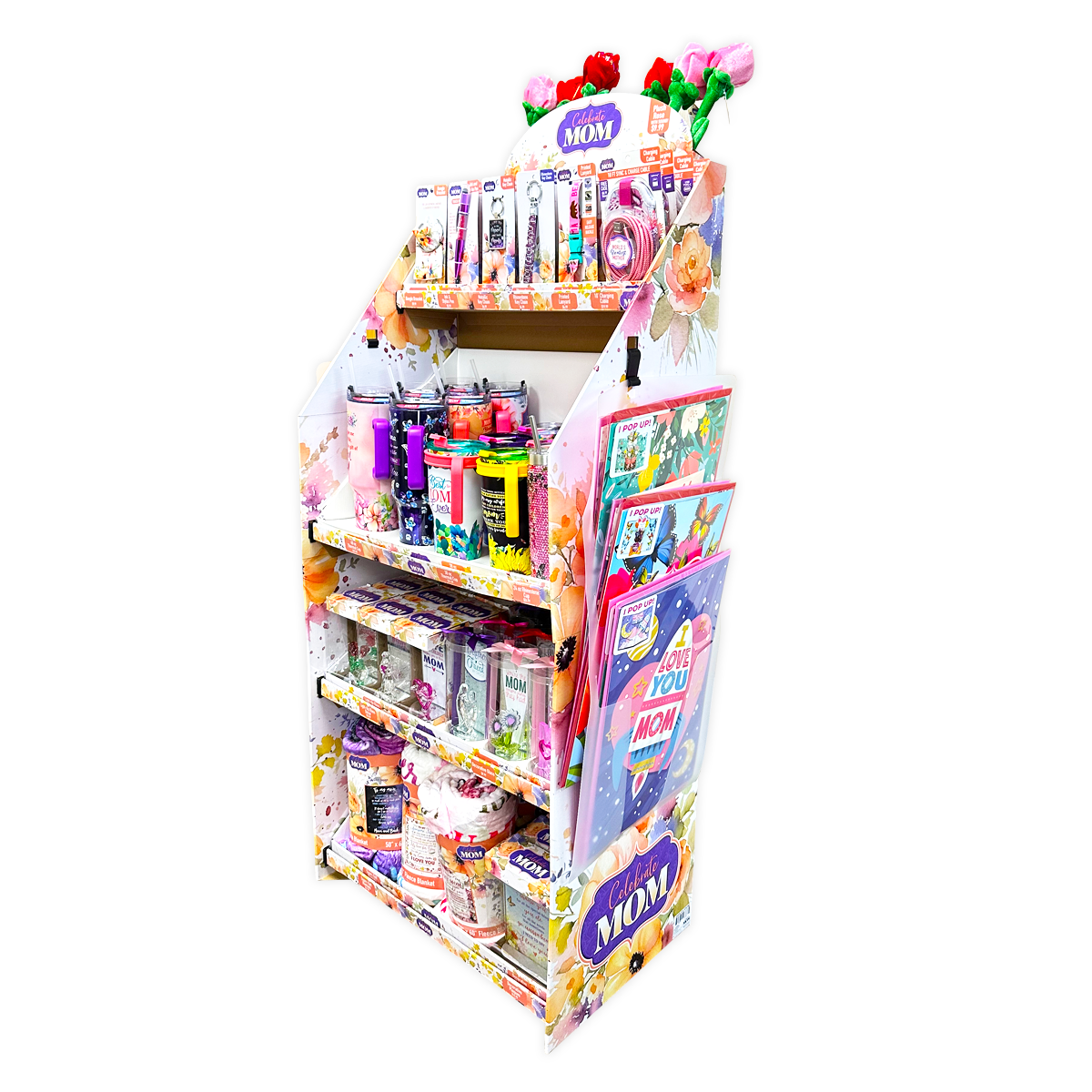 Mother's Day Celebrate Mom Assortment Floor Display - 102 Pieces Per Retail Ready Floor Display 88516