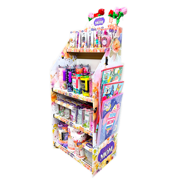 Mother's Day Celebrate Mom Assortment Floor Display - 102 Pieces Per Retail Ready Floor Display 88516