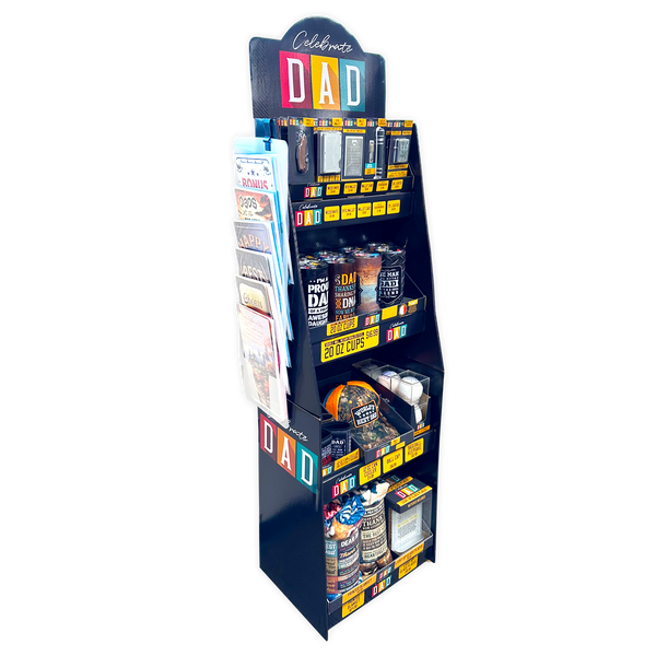 Father's Day Assortment Floor Display - 72 Pieces Per Retail Ready Display 88526