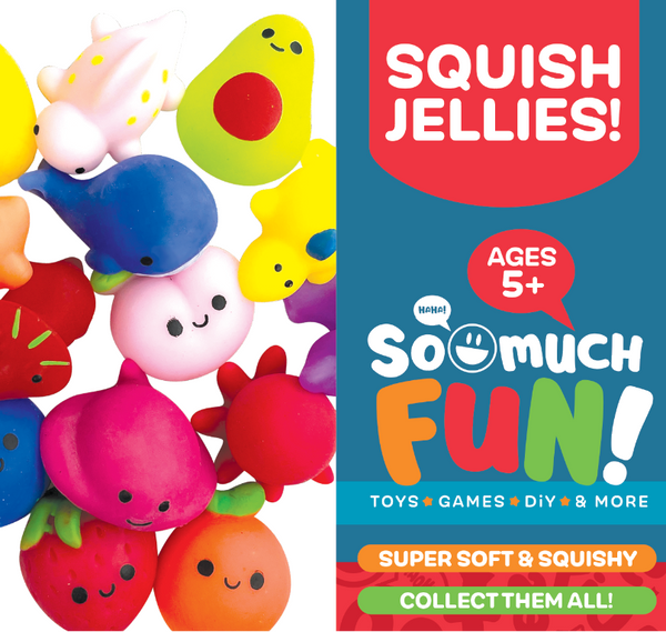 Squish Jellies Toy Assortment - 12 Pieces Per Retail Ready Display 24718