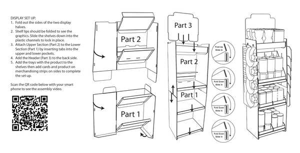 Mother's Day Celebrate Mom Assortment Floor Display - 65 Pieces Per Retail Ready Floor Display 88581